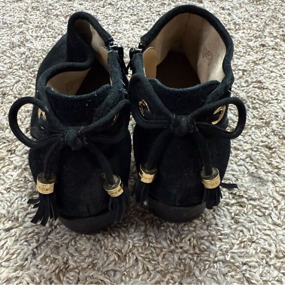 Michael Michael Kors Suede Black Ankle Booties - Picture 3 of 6